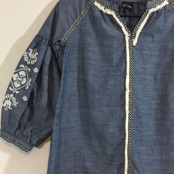 Art Class Girls’ Denim Dress, Chambray XS - Picture 2 of 4